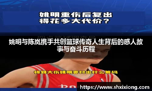 姚明与陈岚携手共创篮球传奇人生背后的感人故事与奋斗历程